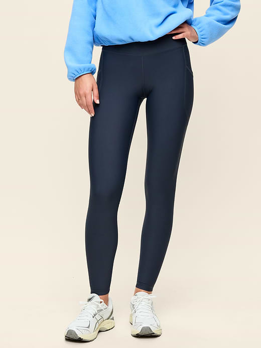 High-Waisted PowerSoft Full-Length Pocket Leggings - Dusk Navy
