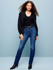 Mid-Rise Straight Leg Jeans - Indigo Archive