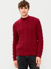 Loose Cable-Knit Sweater - Emberglow