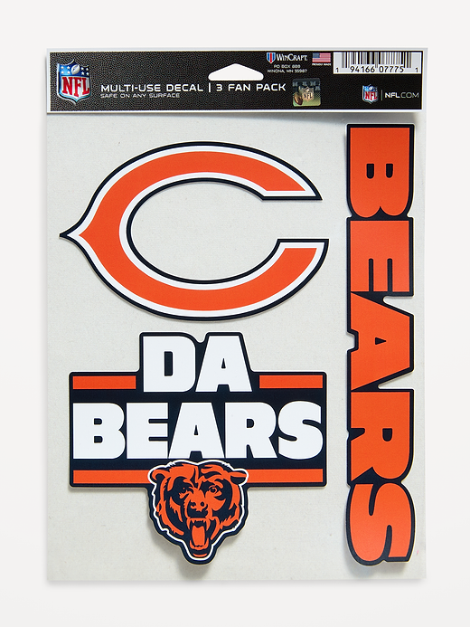 WinCraft® Chicago Bears 3-Pack Multi-Use Decals - Chicago Bears