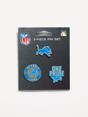 WinCraft® Detroit Lions 3-Pack Collector Enamel Pins - Detroit Lions