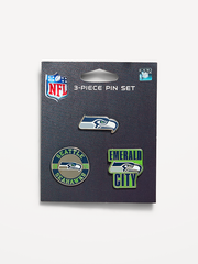 WinCraft® Seattle Seahawks 3-Pack Collector Enamel Pins - Seattle Seahawks