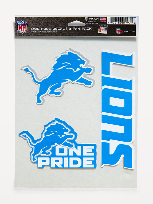 WinCraft® Detroit Lions 3-Pack Multi-Use Decals - Detroit Lions