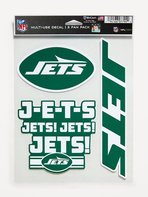 WinCraft® New York Jets 3-Pack Multi-Use Decals - New York Jets