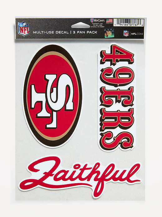 WinCraft® San Francisco 49ers 3-Pack Multi-Use Decals - San Francisco 49ers