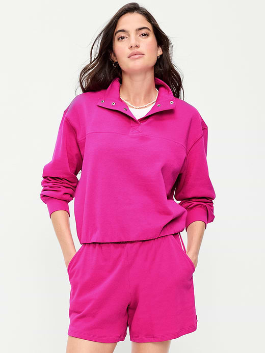 SoComfy Funnel-Neck Sweatshirt - Dragonfruit