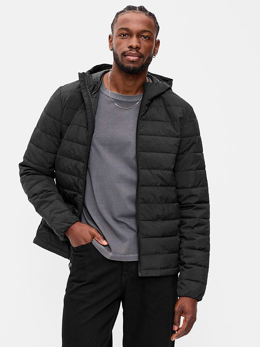 Water-Resistant Narrow Channel Jacket - Black Jack