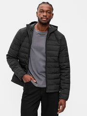 Water-Resistant Narrow Channel Jacket - Black Jack