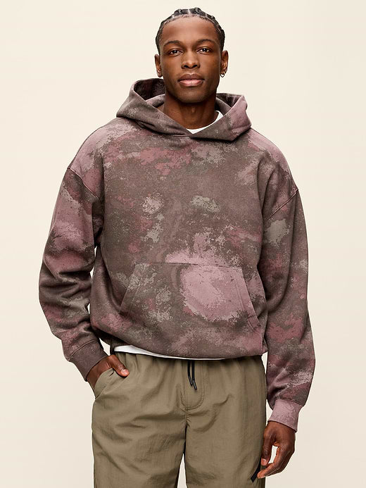 Lived-In Pro Hoodie - Purple Print