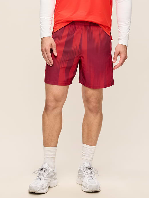StretchTech Workout Shorts -- 7-inch inseam - Mystic Fire