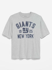New York Giants Oversized Graphic T-Shirt for Men - New York Giants
