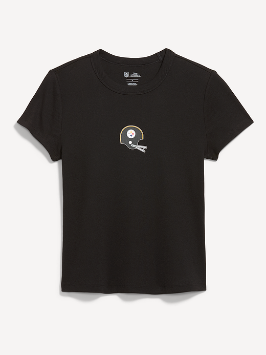 Pittsburgh Steelers Snug Crop T-Shirt for Women - Pittsburgh Steelers