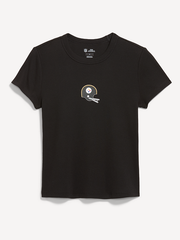 Pittsburgh Steelers Snug Crop T-Shirt for Women - Pittsburgh Steelers