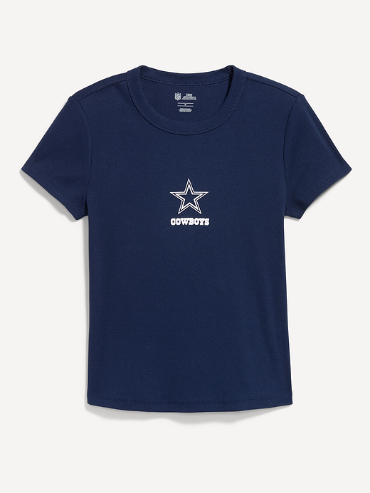 Dallas Cowboys Snug Crop T-Shirt for Women - Dallas Cowboys