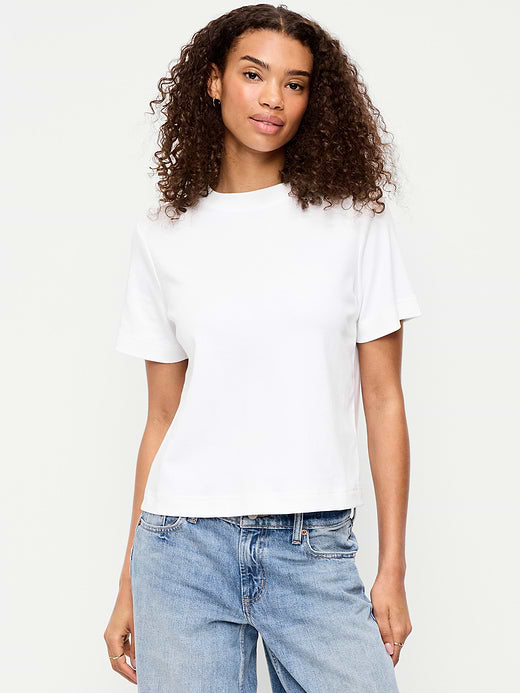 Heavyweight Crew-Neck T-Shirt - Calla Lilies