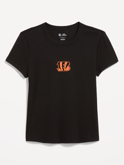 Cincinnati Bengals Snug Crop T-Shirt for Women - Cincinnati Bengals
