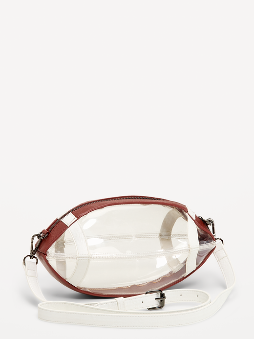 Clear Football Tote Bag - Clear