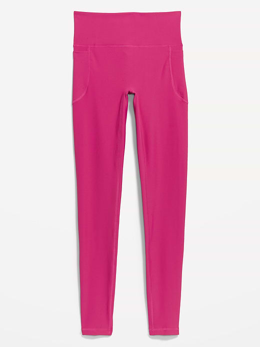 Extra-High Waisted PowerSoft Boundless Full-Length Pocket Leggings - Dragonfruit