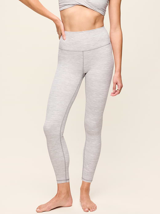 High-Waisted StudioSmooth 7/8 Leggings - Heather Grey