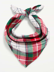 Holiday Bandana for Pets - White Plaid (Match the Fam!)