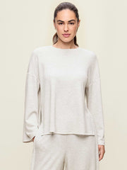 Bounce Lite Oversized Bell-Sleeve Tunic - Heather Gray