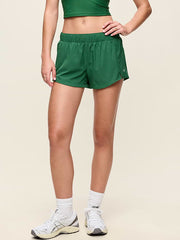 Mid-Rise StretchTech Run Shorts -- 3-inch inseam - Field Of Greens
