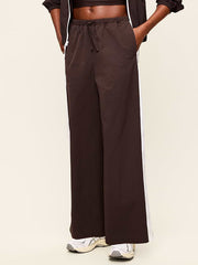 High-Waisted TrekTech Lightweight Woven Active Pants - Black Coffee