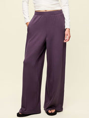 High-Waisted Bounce Lite Drapey Wide-Leg Pleated Pants - Nebula