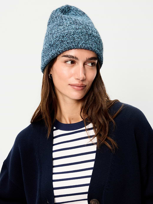 Ribbed Beanie for Women - Blue Wing Teal