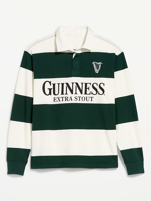 Guinness® Striped Rugby Polo - Forest Canopy