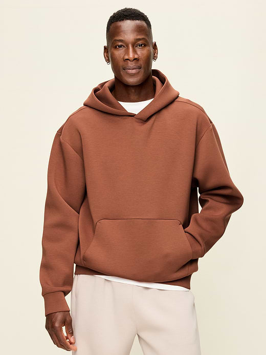 Bounce Fleece Oversized Pullover Hoodie - Horse Chestnut