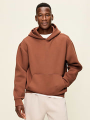 Bounce Fleece Oversized Pullover Hoodie - Horse Chestnut