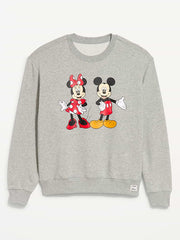 Disney© Oversized Graphic Sweatshirt - Heather Gray