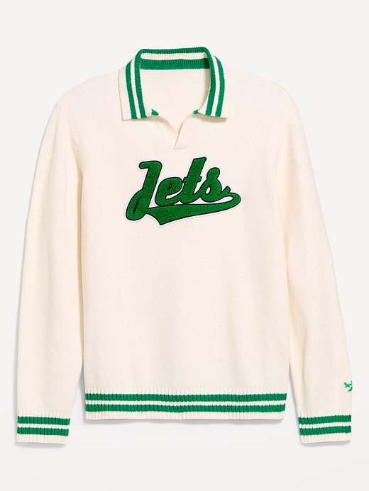 New York Jets Collared Sweater for Men - New York Jets