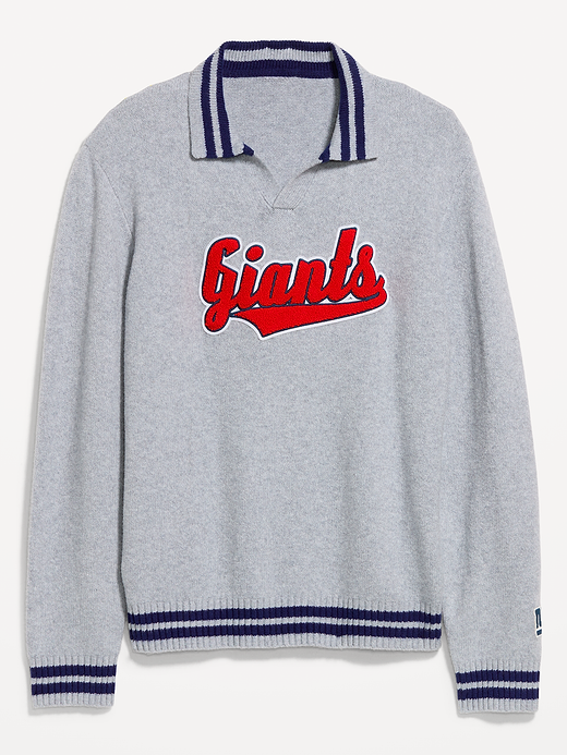 New York Giants Collared Sweater for Men - New York Giants