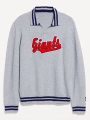New York Giants Collared Sweater for Men - New York Giants