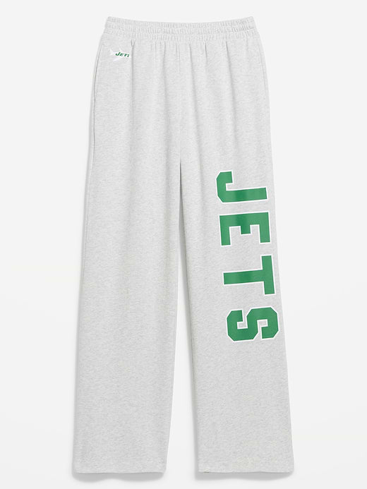 New York Jets High-Waisted SoComfy Wide-Leg Sweatpants for Women - New York Jets