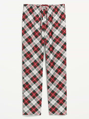 Flannel Pajama Pants for Men - White Plaid (Match the Fam!)
