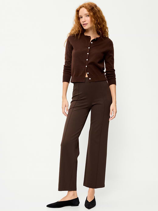 Extra High-Waisted Stevie Straight Pants - Earthen