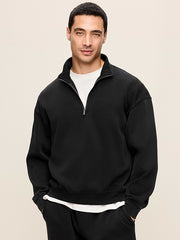 Lived-In Pro Quarter Zip - Black Jack