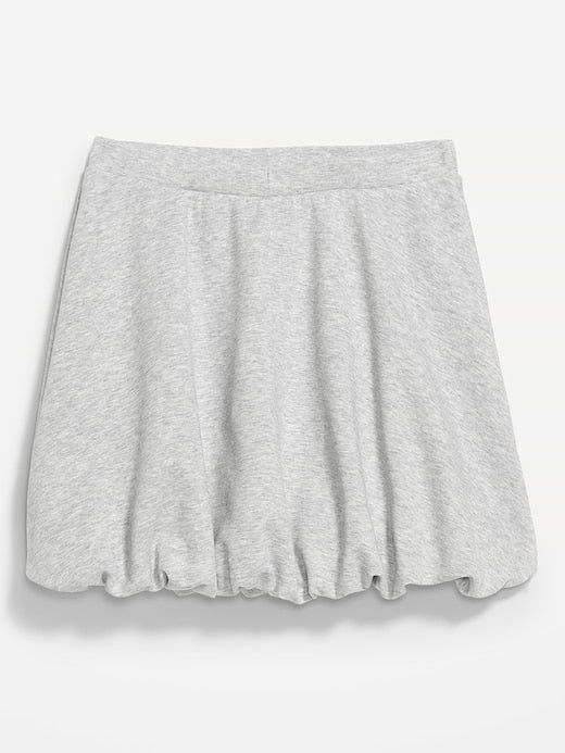 Dynamic Fleece Bubble-Hem Skirt - Light Heather Gray