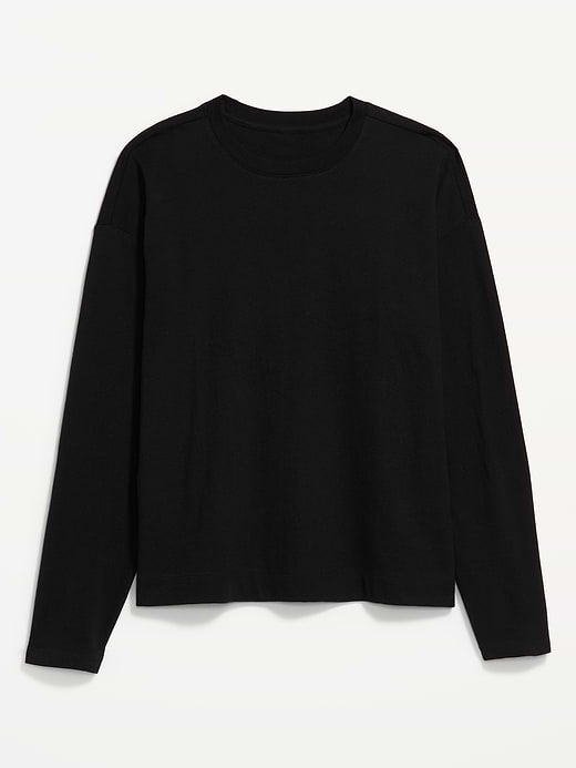 Vintage Long-Sleeve Crew-Neck T-Shirt - Black Jack