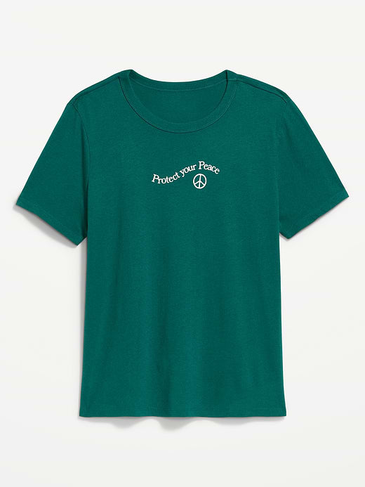 EveryWear Crew-Neck Graphic T-Shirt - Deep Lagoon