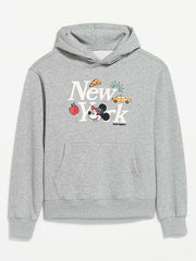 Old Navy x Disney Mickey Mouse Hoodie for Men - Mickey Mouse Gray