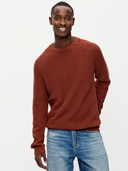 Crew-Neck Sweater - Russet Brown