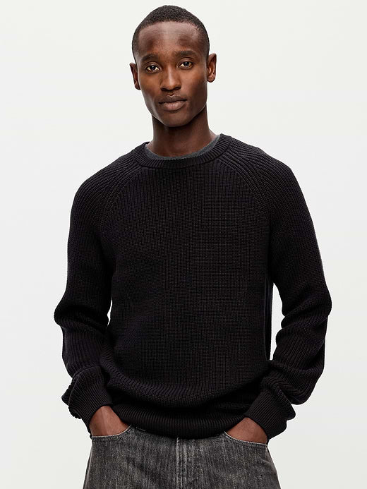 Crew-Neck Sweater - Black Jack