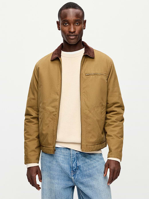 Insulated Canvas Barn Jacket - Wetland Reed