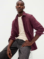 Relaxed Long-Sleeve Flannel Pocket Shirt - Ravenswood