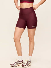 Extra-High Waisted PowerSoft Boundless Pocket Biker Shorts-- 6-inch inseam - No Front Seam - Grand Canyon