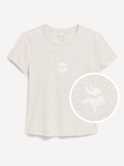 Minnesota Vikings Snug Crop T-Shirt for Women - Minnesota Vikings
